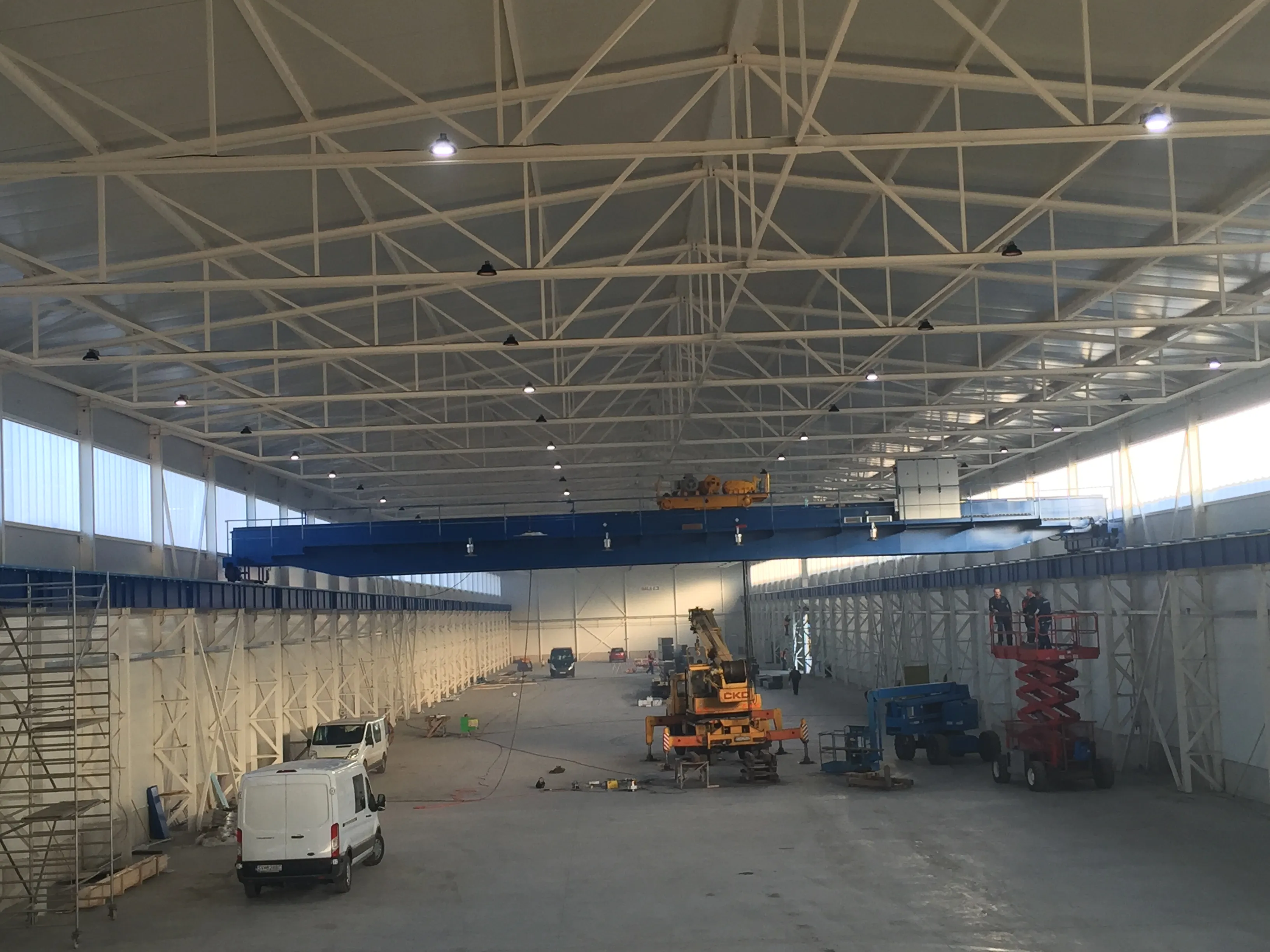 Montovaná oceľová hala — realizácia BUREX 08