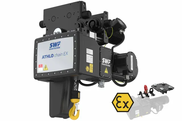 SWF ATHLO chain EX chain hoist — up to 2,500 kg · ATEX Ex-proof